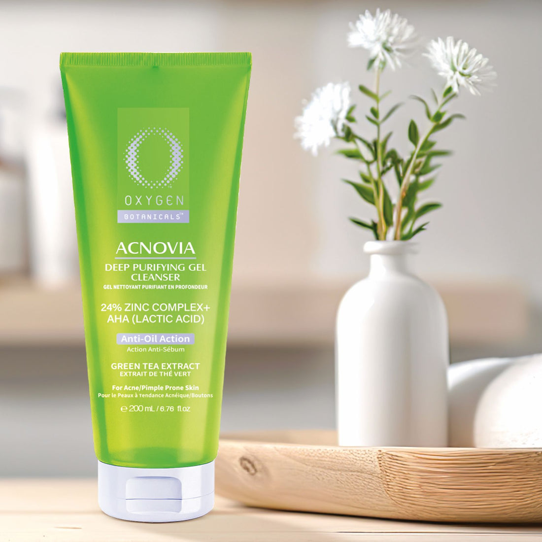 DEEP PURIFYING GEL CLEANSER WITH ZINC COMPLEX & AHA